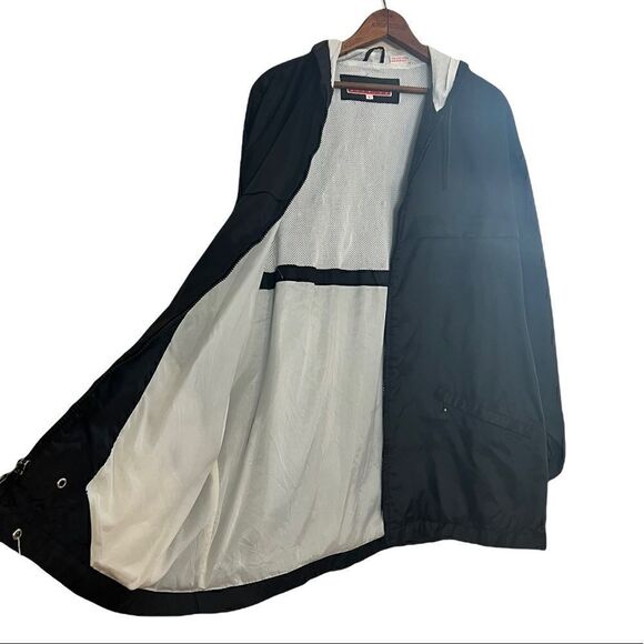 Perry Ellis Lined Full Zip Windbreaker With Hood - Picture 2 of 6